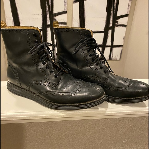 Cole Haan Other - Cole Haan Lunargrand Wingtip Boots 10.5